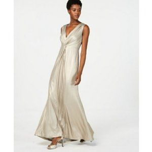 Calvin Kline Champagne Gold Gown